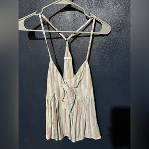 Tie front tank top